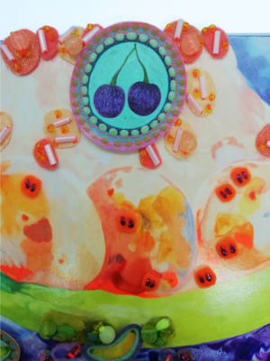 Colourful Framed Banana Split Wall Decor