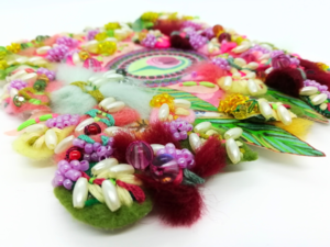 Springtime Lover - Mini Textile Artwork