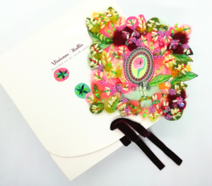 Springtime Lover - Mini Textile Artwork