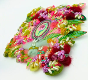 Springtime Lover - Mini Textile Artwork