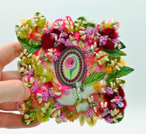 Springtime Lover - Mini Textile Artwork