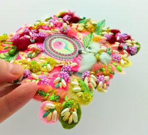 Springtime Lover - Mini Textile Artwork