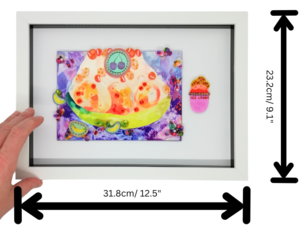 Colourful Framed Banana Split Wall Decor