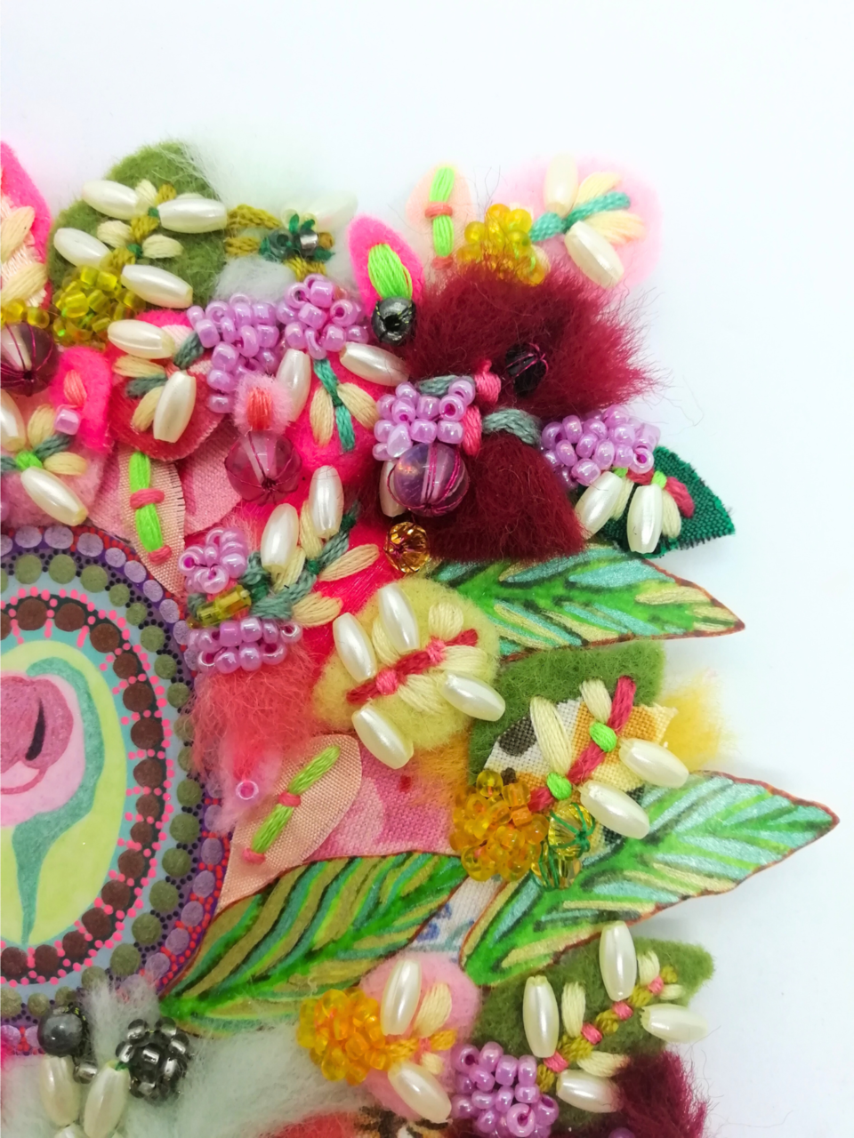 Springtime Lover - Mini Textile Artwork